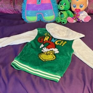 Dr. Seuss Grinch Green and White Hoodie